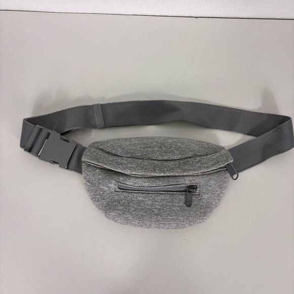 Dagne Dover Ace Neoprene Heathered Grey Small Belt Bag Fanny Pack - Picture 1 of 9